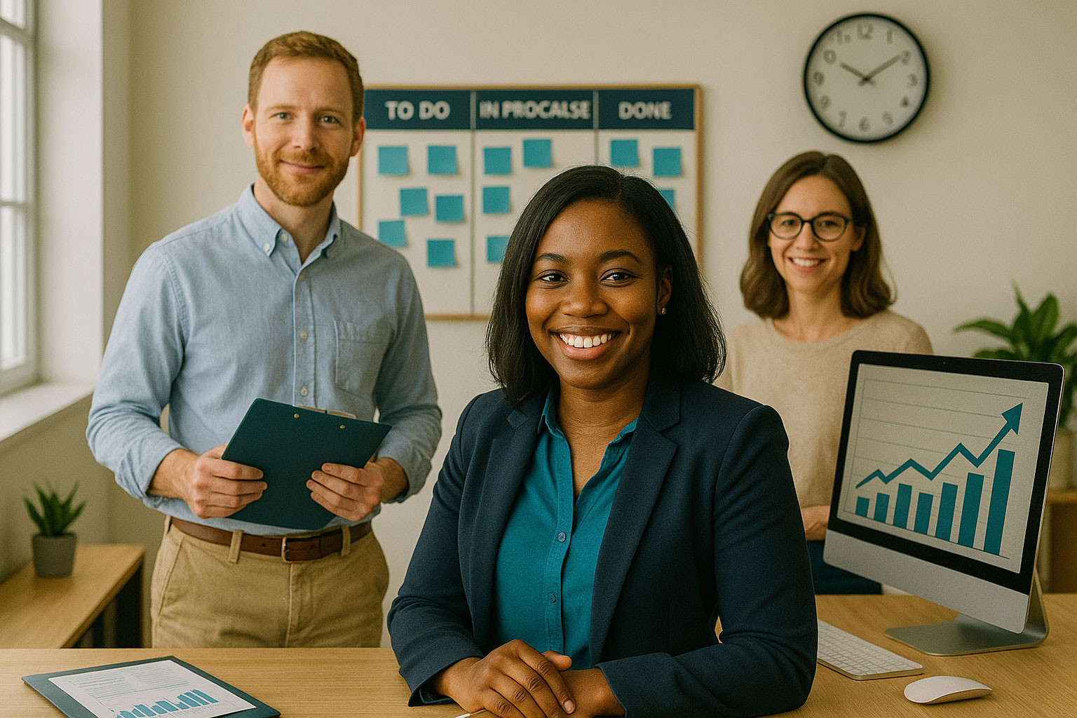 Increased efficiency — focused team working smoothly